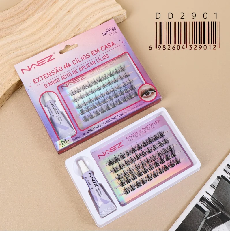 Kit de Pestanas con Pegamento A02 0.07d Naez