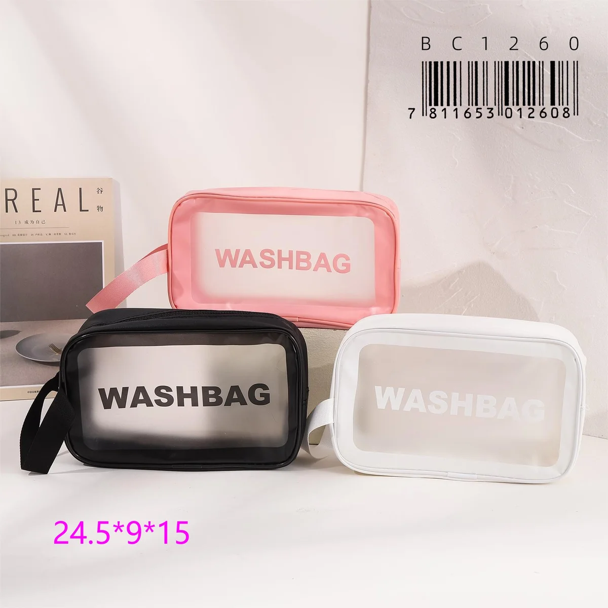 Neceser Organizador de Viaje Transparente Washbag