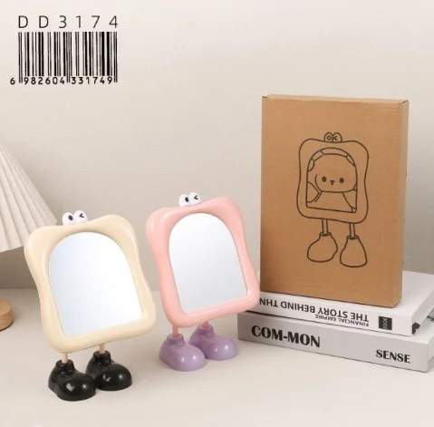 Espejo de Maquillaje de Mesa Animadocon Soporte de Zapatitos