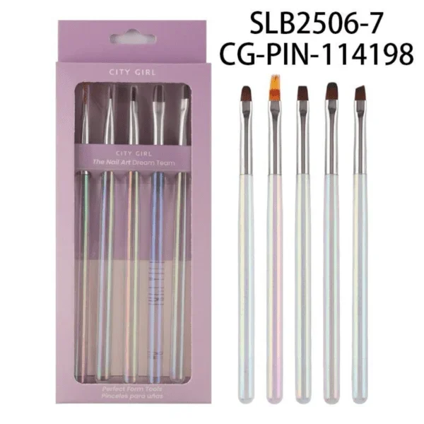 SET DE PINCELES 5PCS CITY GIRL