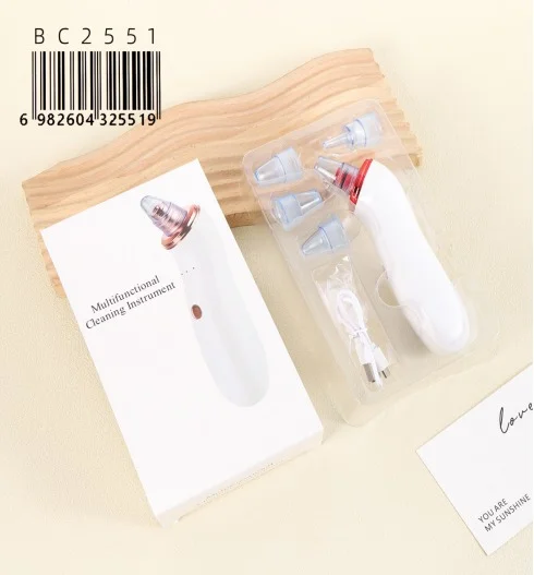 EXTRACTOR DE PUNTOS NEGROS Y LIMPIADOR DE POROS ELECTRICO RECARGABLE USB