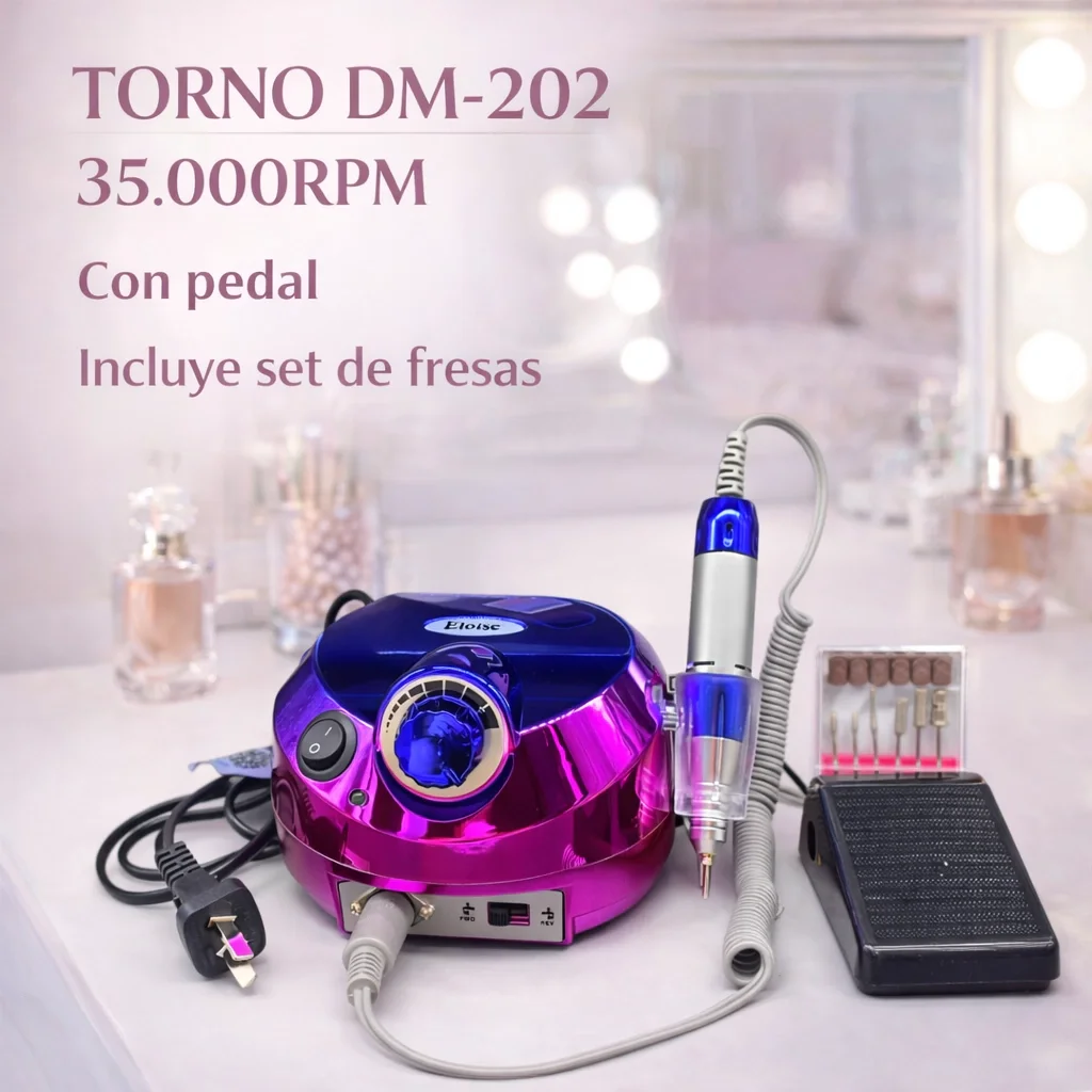 TORNO PARA UNAS METALIZADO ELOISE