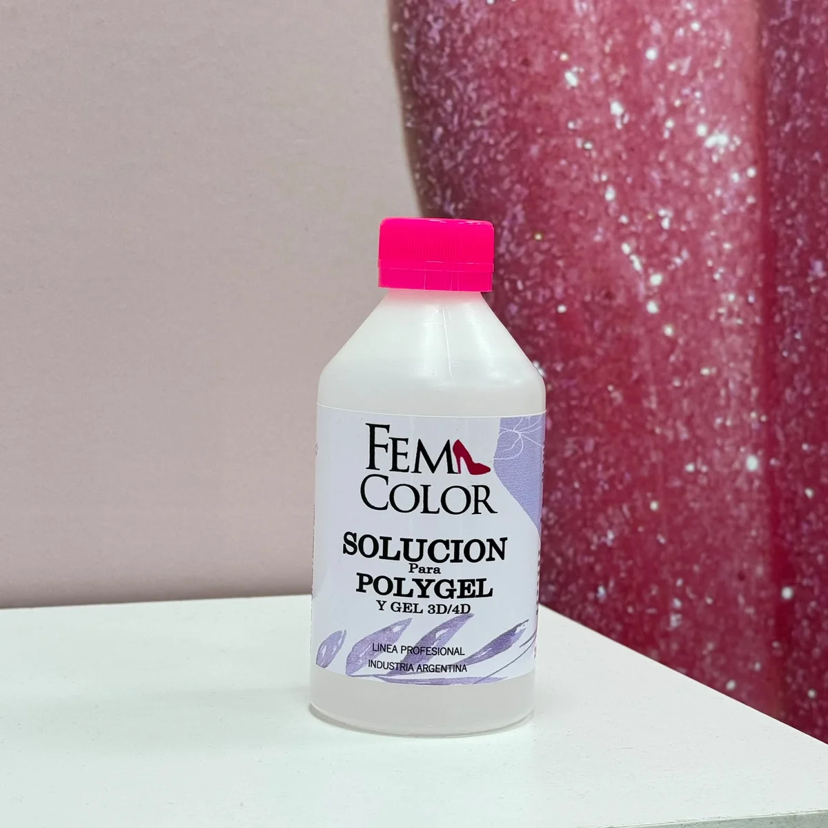 SOLUCION PARA POLYGEL 250ML FEM COLOR