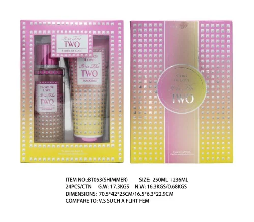 Set Perfume Fragancia Mist 250ml y Locion Corporal 236ml