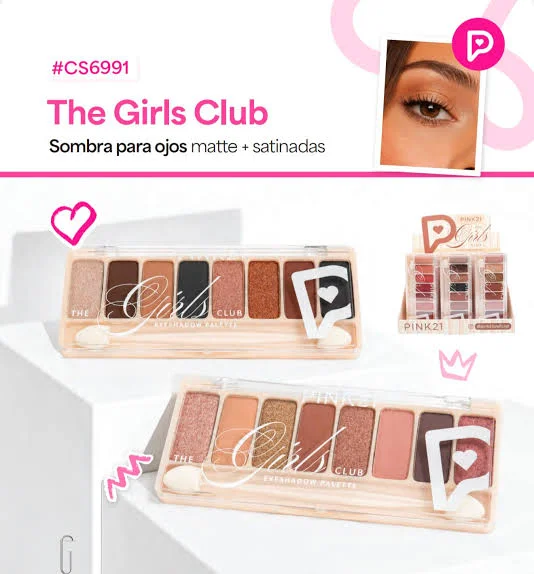 Sombra para Ojos 8colores Pink21